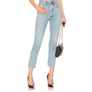 Like new never worn! Agolde high rise straight crop